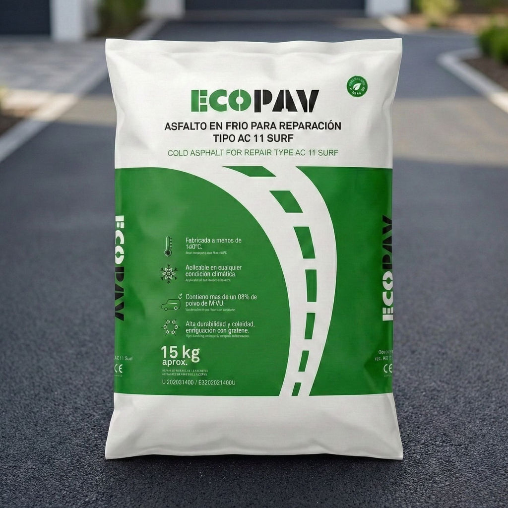 ECOPAV® - Asfalto de reparación perdurable y 100% sostenible
