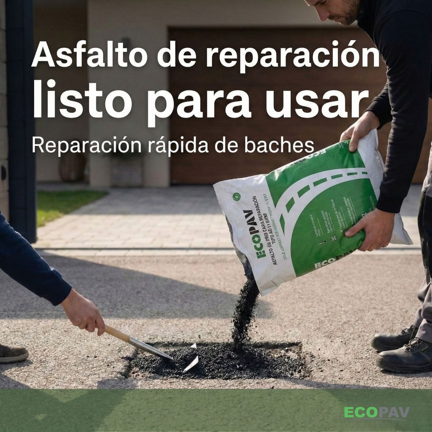 ECOPAV® - Asfalto de reparación perdurable y 100% sostenible