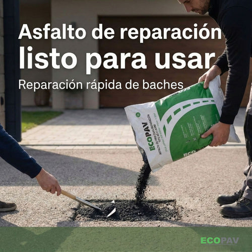 ECOPAV® - Asfalto de reparación perdurable y 100% sostenible